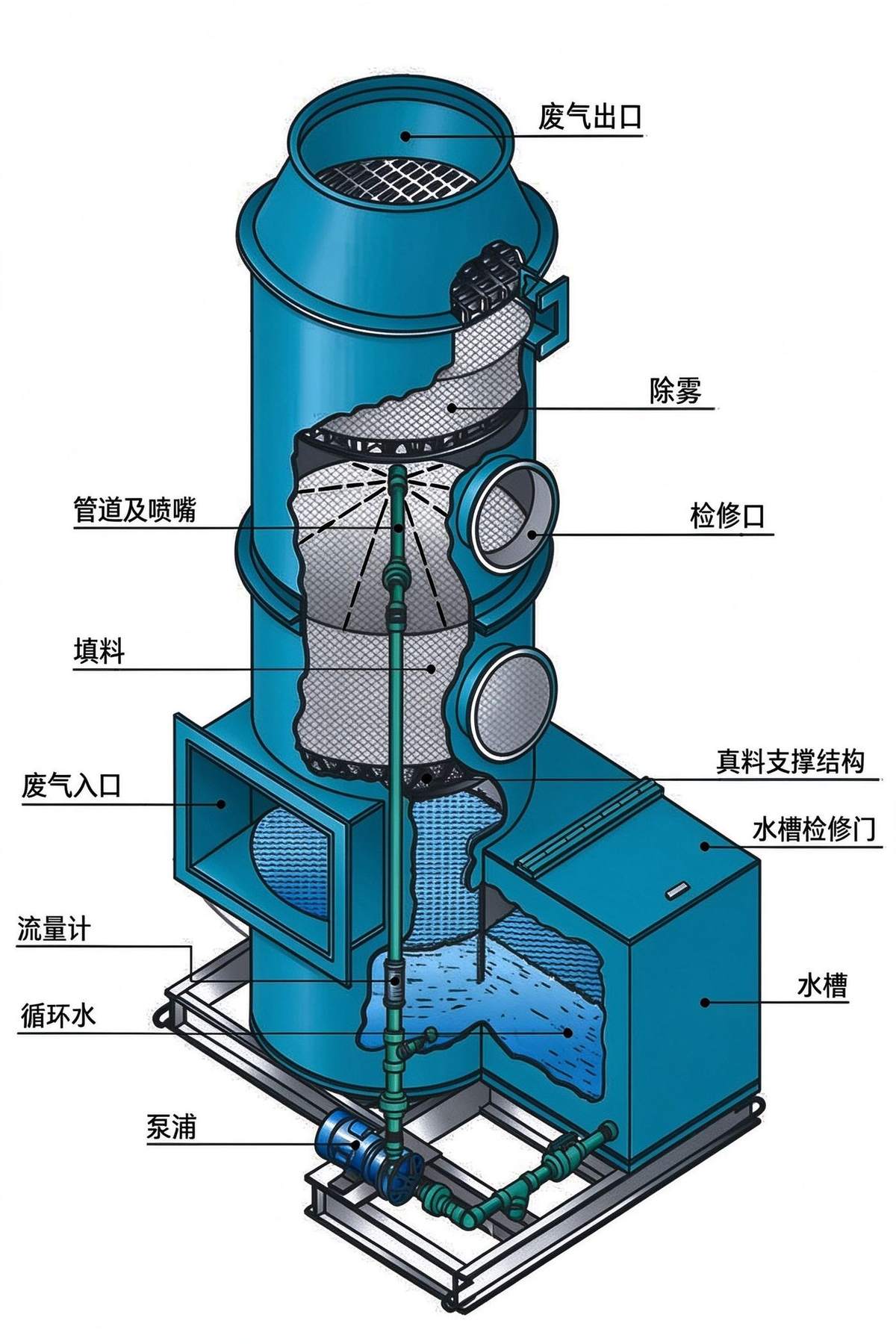 旋流塔旋流板结构